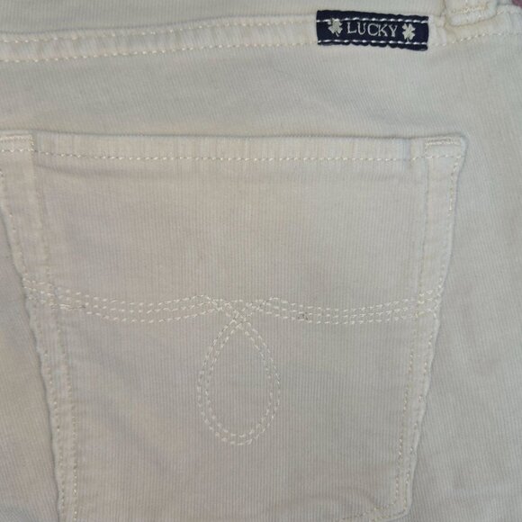Lucky Brand Lola Bootcut Jeans 12/31 Beige (34x31) Relaxed Fit - Picture 7 of 10